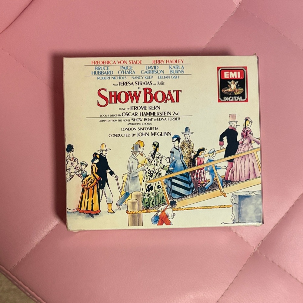 1988 Show Boat Original Cast Recording 3-Disk CD set with Song Book